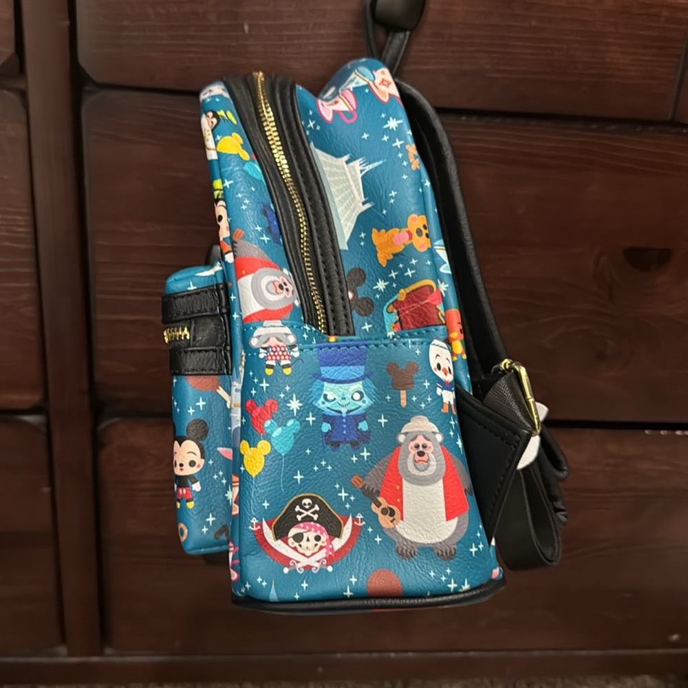 Disney World Park Icons Loungefly Mini Backpack - Picture 4 of 7